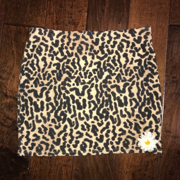 Zara Leopard Cheetah Cotton Mini Skirt - Picture 3 of 7